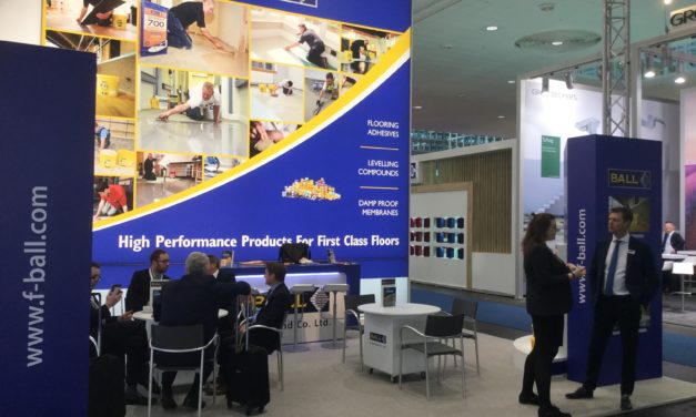 F. Ball kijkt zeer tevreden terug op Domotex 2018