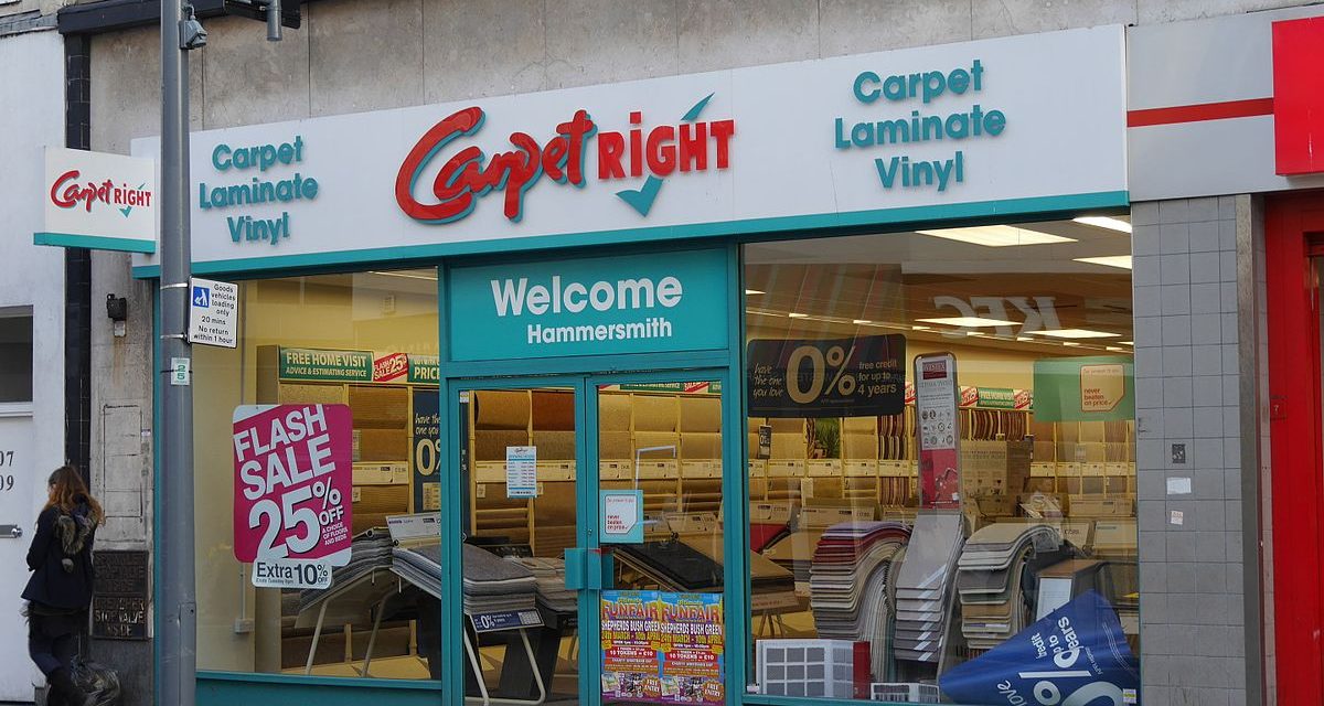 Carpetright sluit in totaal ruim 90 winkels in thuisland