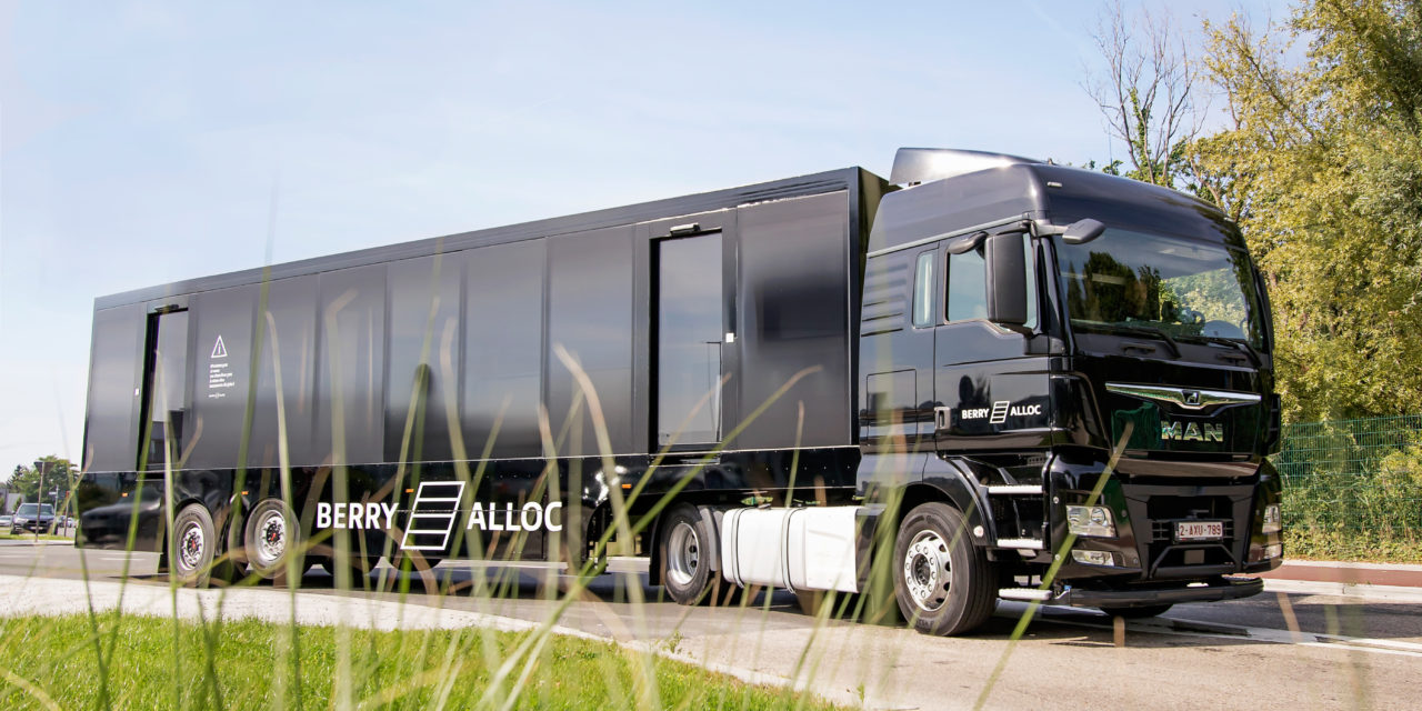 Vloerenfabrikant BerryAlloc doorkruist Europa met showroom op wielen