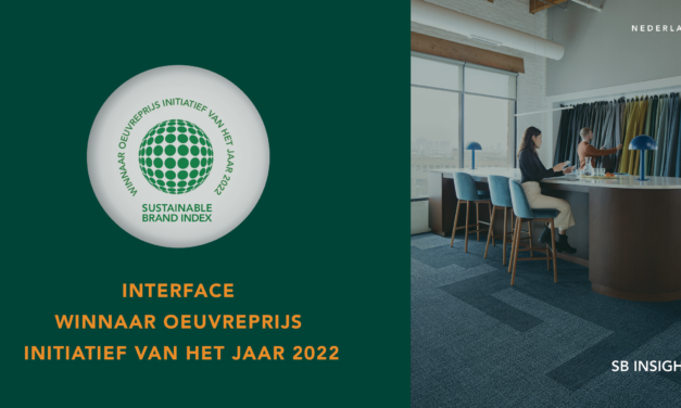 Interface ontvangt oeuvreprijs voor langdurige impact