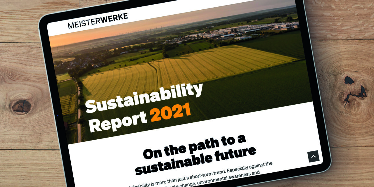 Eerste sustainability rapport van Meister