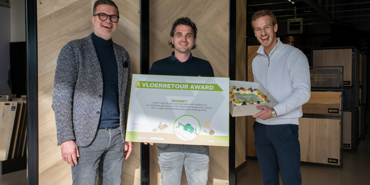 Cotap reikt Vloerretour award uit in het kader van week van de circulaire economie