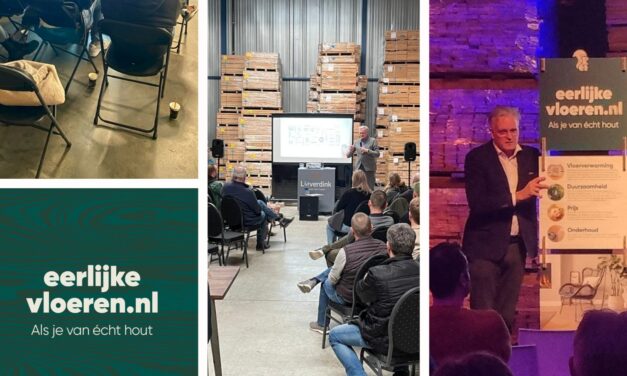 De laatste mogelijkheid voor lanceringsbijeenkomst campagne promotie houten vloeren.