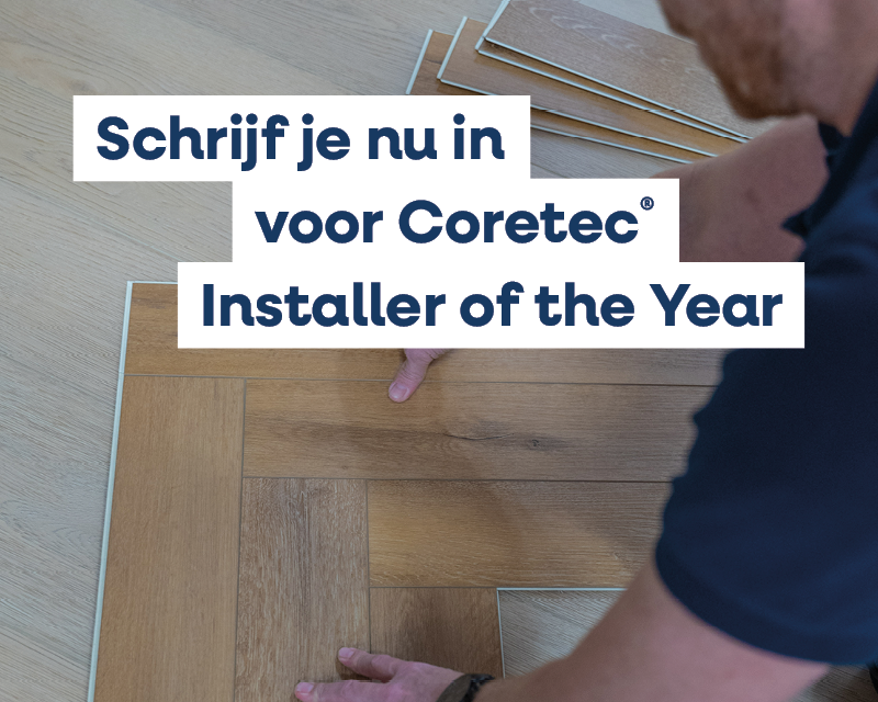 Coretec® lanceert “Installer of the Year”-wedstrijd op InCoDa