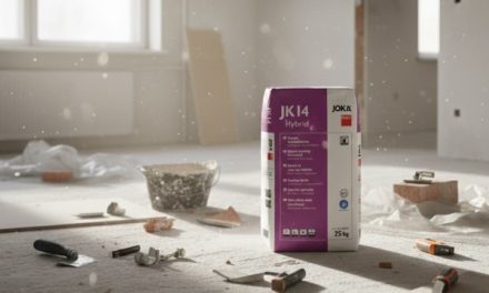 JOKA hybride egalisatie JK14 combineert het beste van twee werelden: cement en gips.
