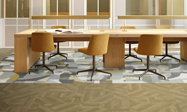 Interface geeft parketvloer een eigentijdse twist met de nieuwe Cut & Form™ LVT